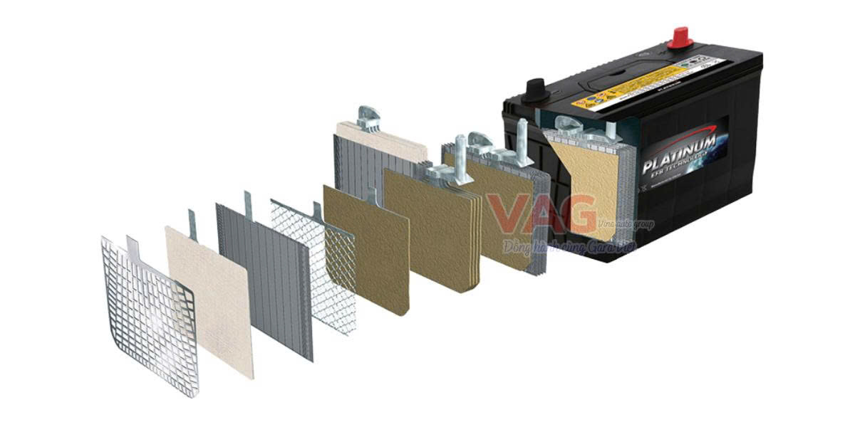 Cấu trúc ắc quy Platinum