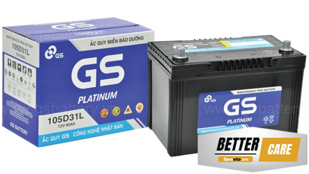 ẮC QUY GS MF 105D31L 12V 90AH