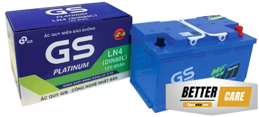 ẮC QUY GS LN4 (DIN80L) 12V 80AH