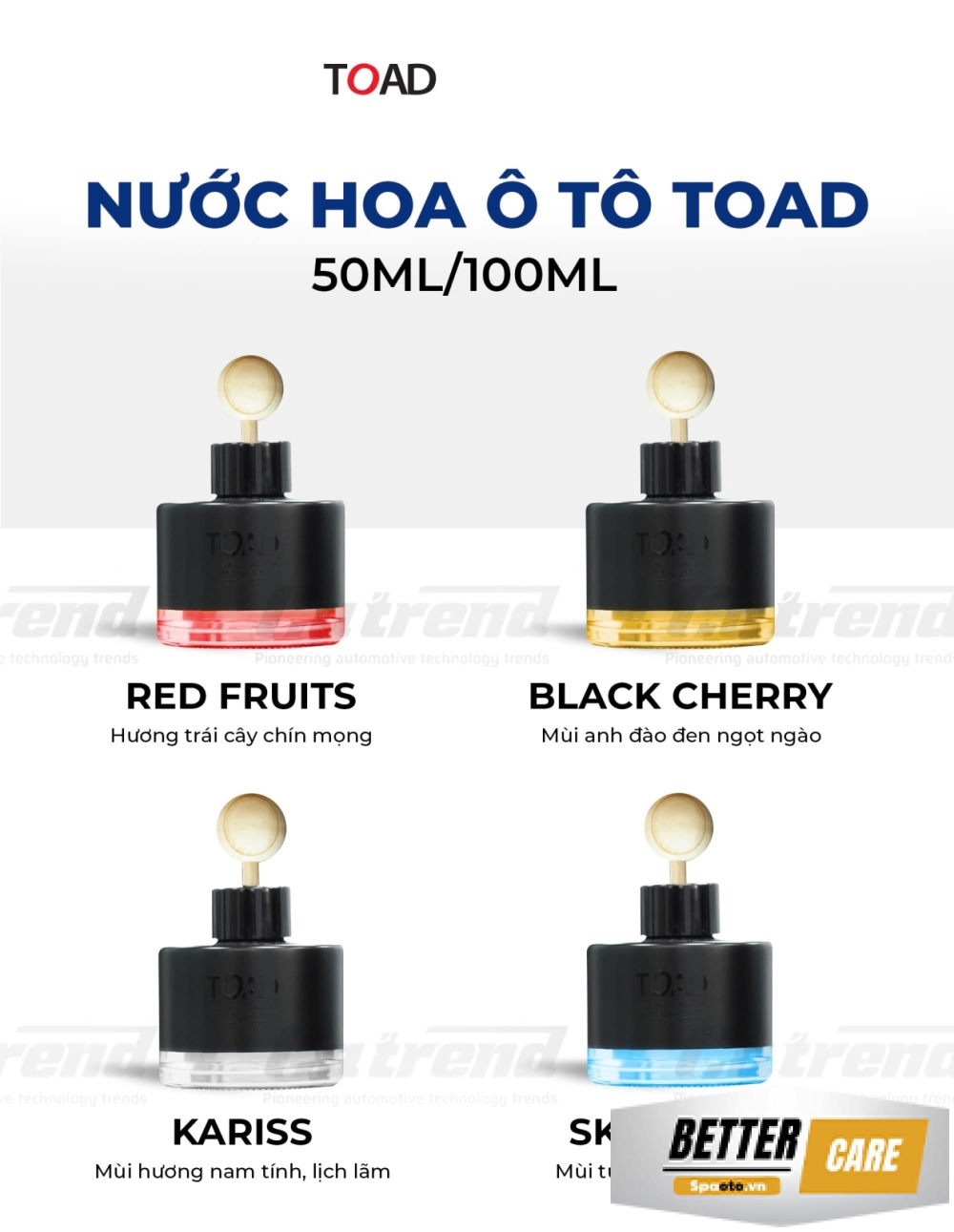 BLACK CHERRY - NƯỚC HOA Ô TÔ TOAD 