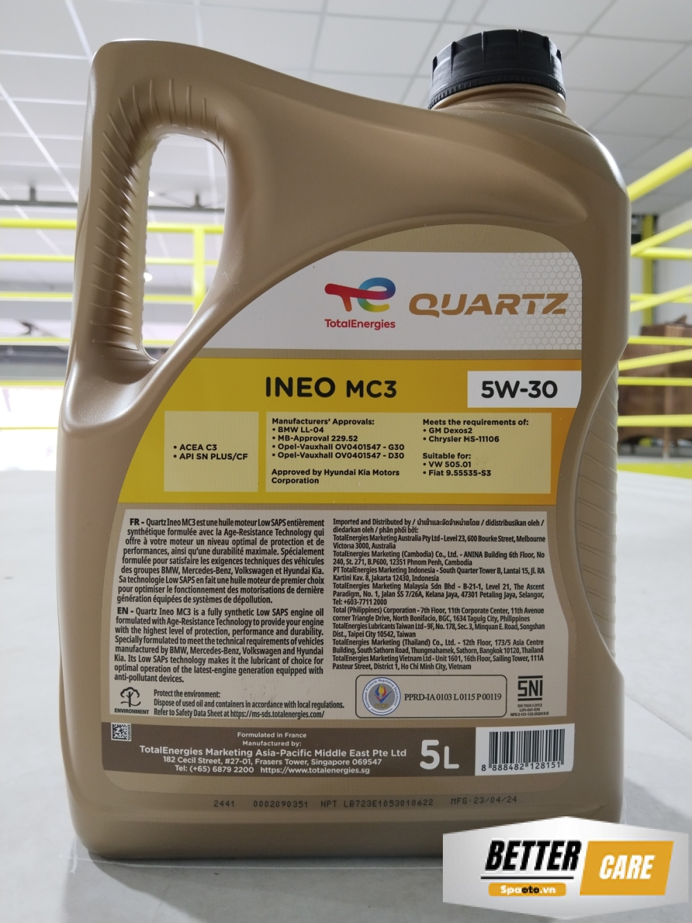 Dầu tổng hợp toàn phần cao cấp Total MC3 5w30