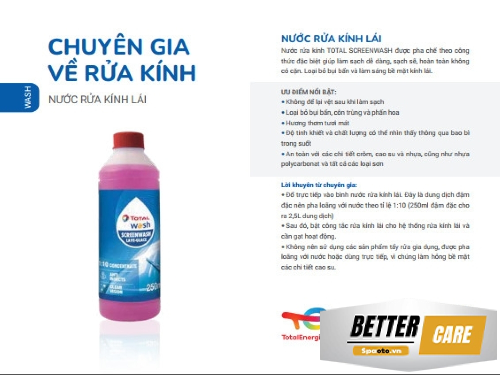 Nước rửa kính lái