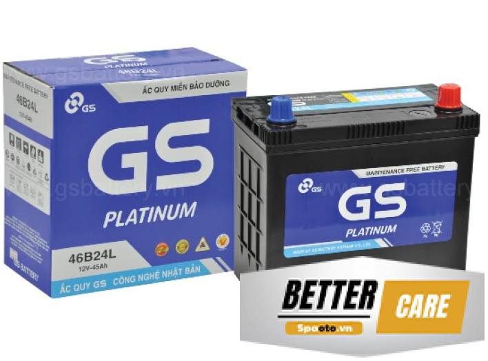 ẮC QUY GS MF 46B24L 12V 45AH