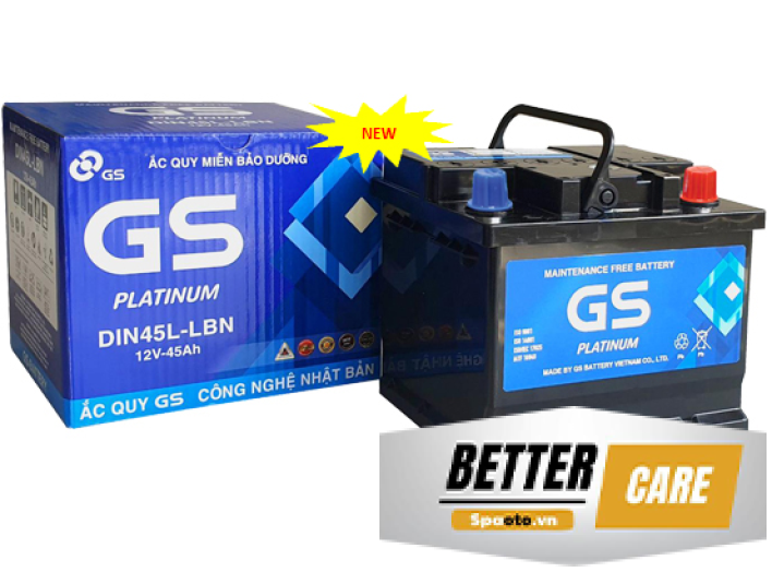 ẮC QUY GS MF DIN45L-LBN 12V 45AH