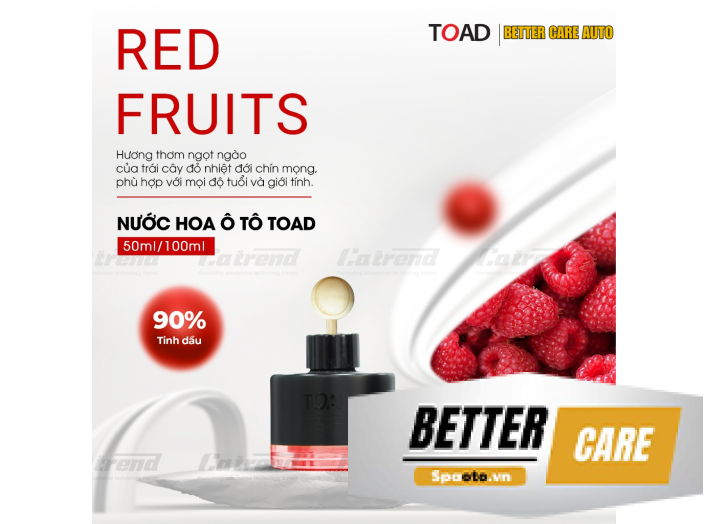 RED FRUITS - NƯỚC HOA Ô TÔ TOAD 