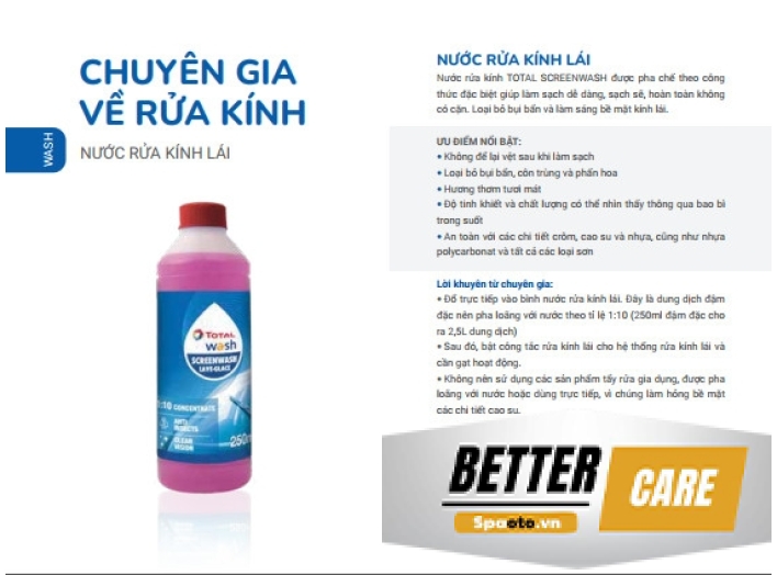 Nước rửa kính lái