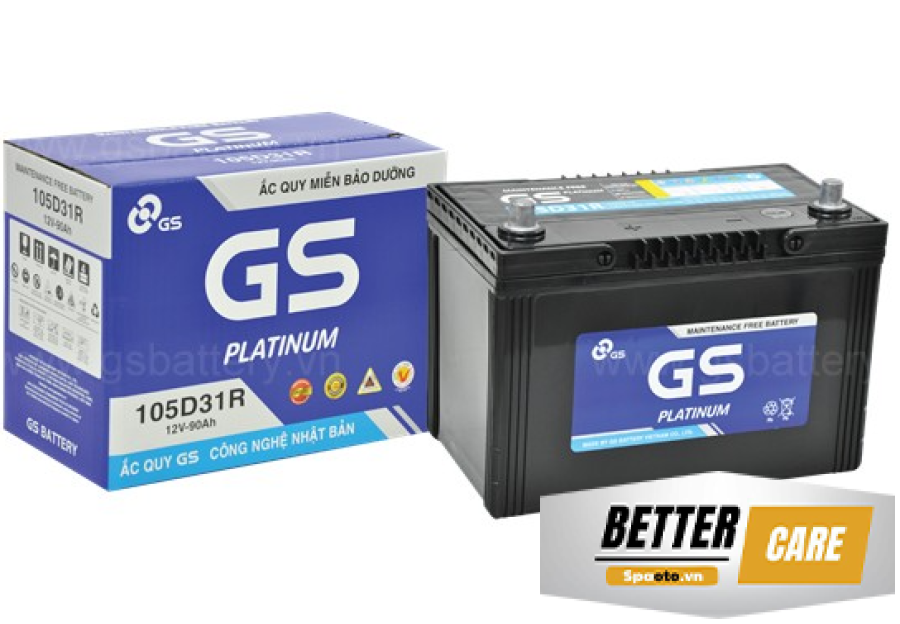 ẮC QUY GS MF 105D31R 12V 90AH
