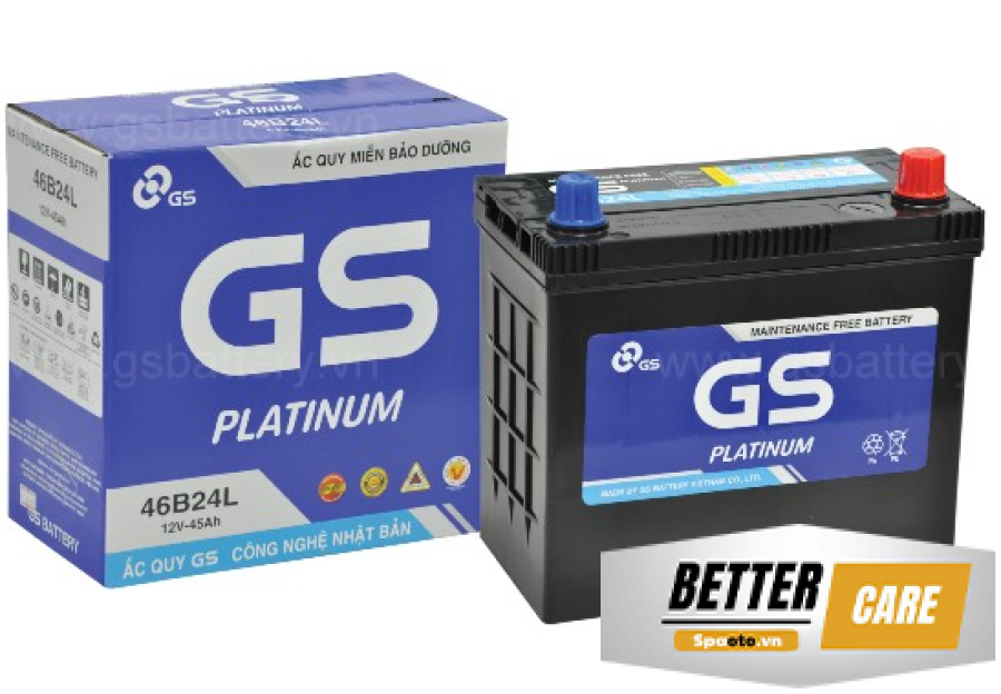 ẮC QUY GS MF 46B24L 12V 45AH