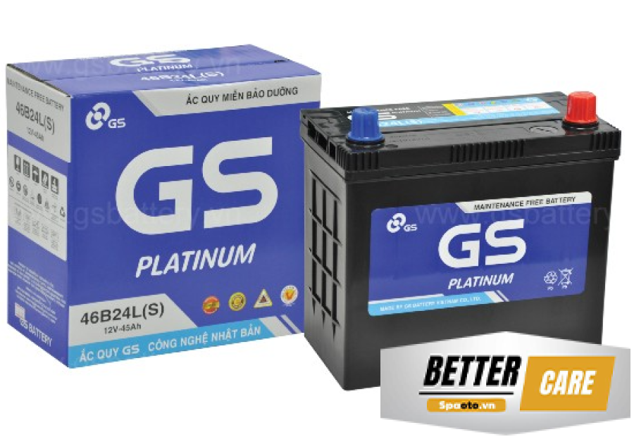 ẮC QUY GS MF 46B24L(S)12V 45AH