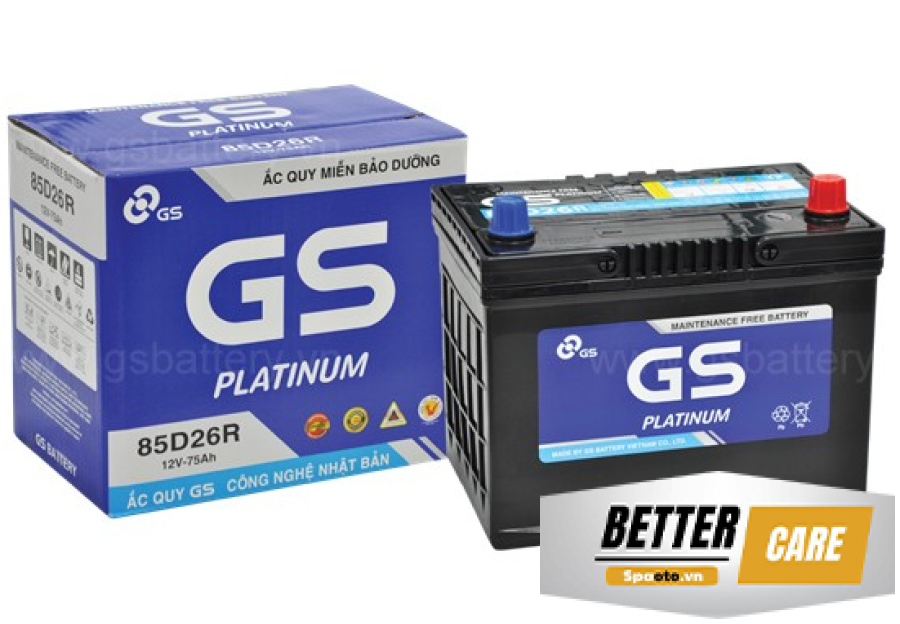 ẮC QUY GS MF 85D26R 12V-75AH