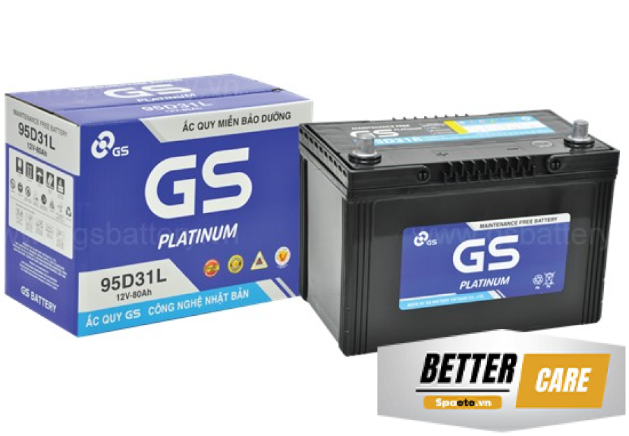 ẮC QUY GS MF 95D31L 12V 80AH