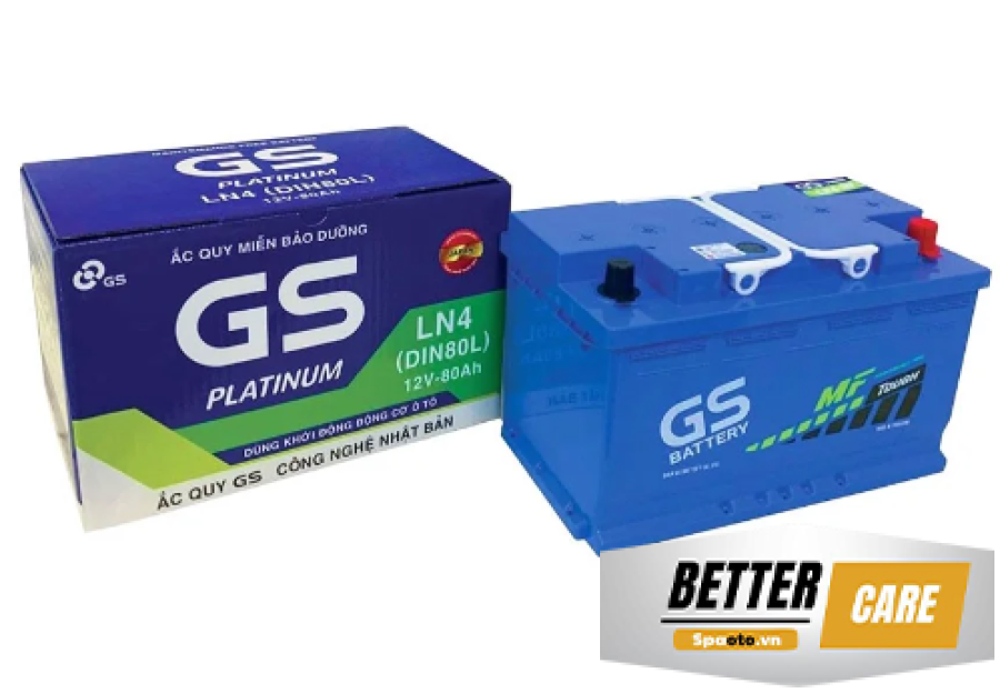 ẮC QUY GS LN4 (DIN80L) 12V 80AH