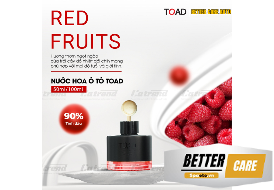 RED FRUITS - NƯỚC HOA Ô TÔ TOAD 